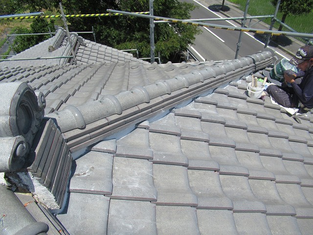 昭和町　漆喰工事